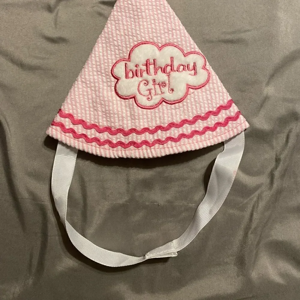 Little Me Birthday Girl Pink Party Hat